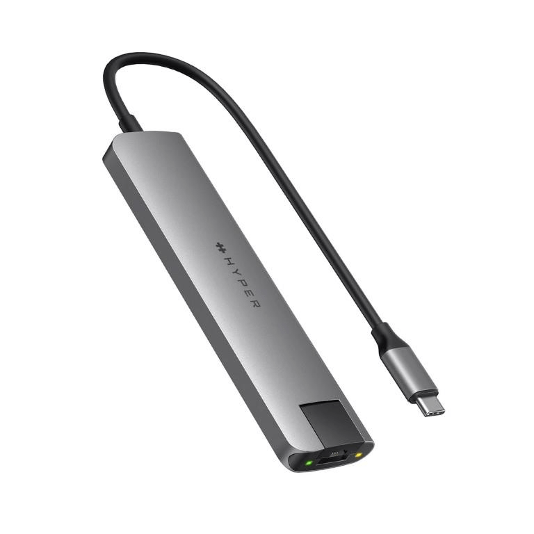 Hyper HyperDrive SLAB 7-in-1 USB-C Hub Space Gray HD22H