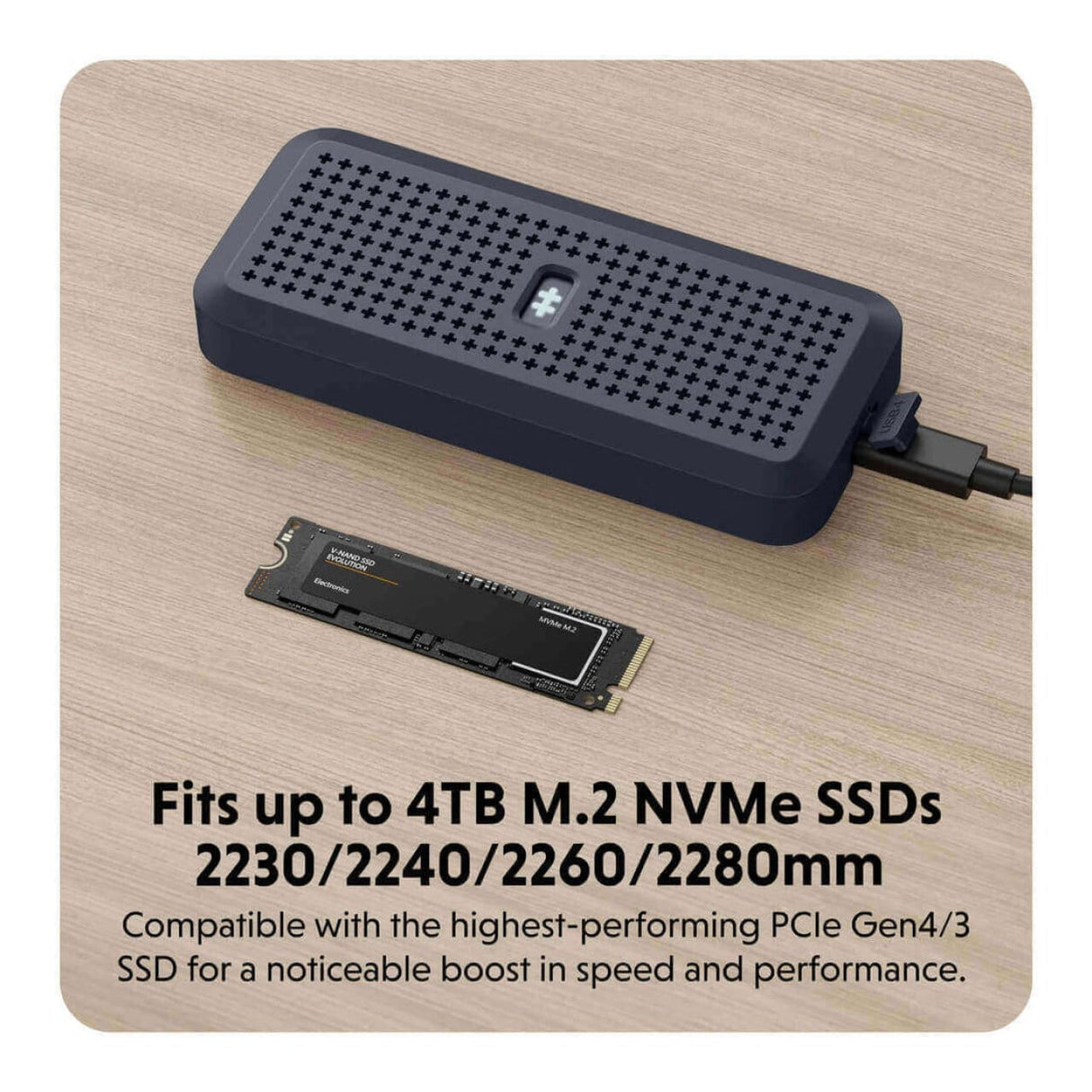 HYPER HyperDrive Next USB4 NVMe SSD Enclosure HD5001GL