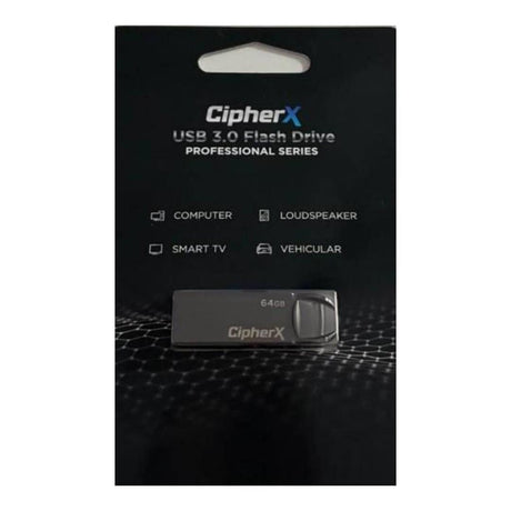 CipherX Pro Series 64GB U10 USB3.0 Flash Drive HDD-USB3-64GB-CIPH