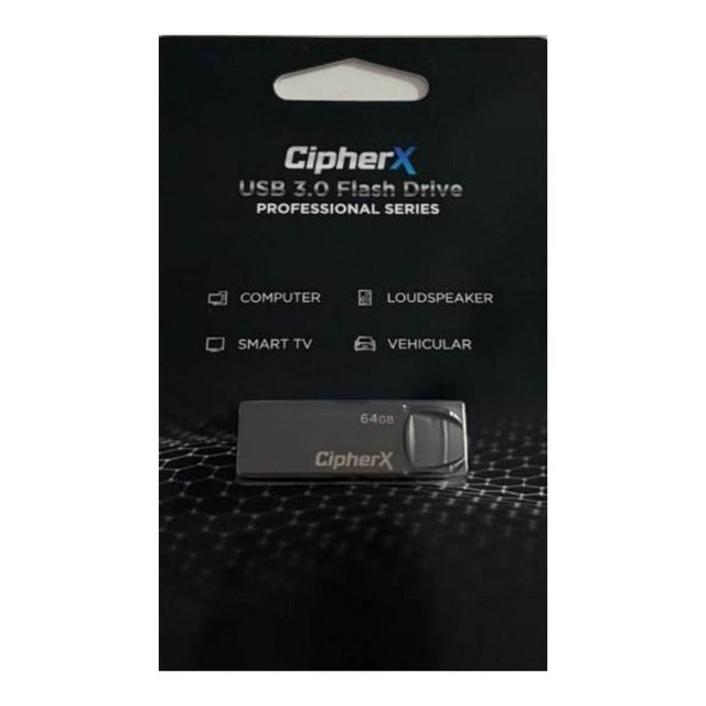 CipherX Pro Series 64GB U10 USB3.0 Flash Drive HDD-USB3-64GB-CIPH