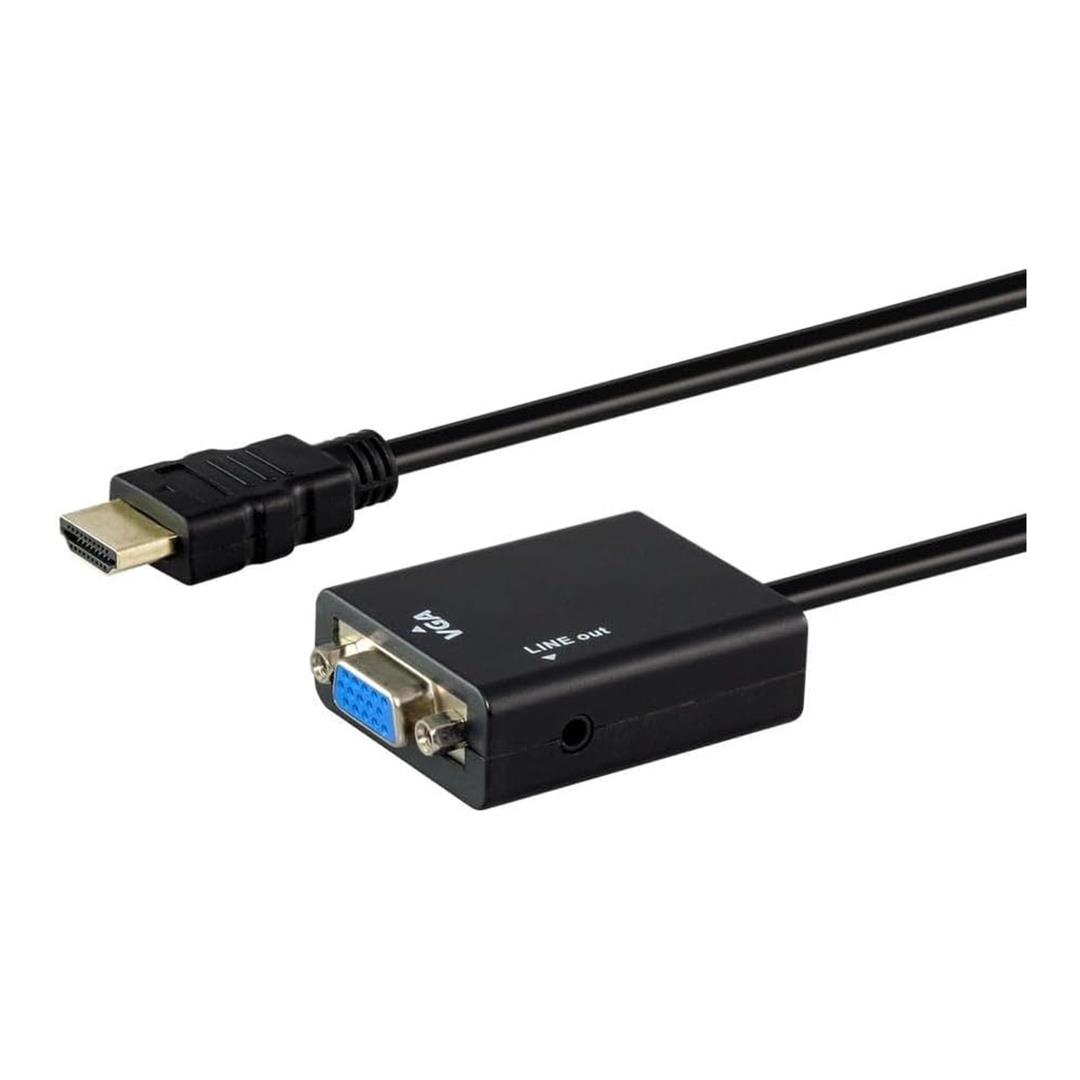 UniQue HDMI Male to VGA Female Adapter with Audio HDMITVGA-03