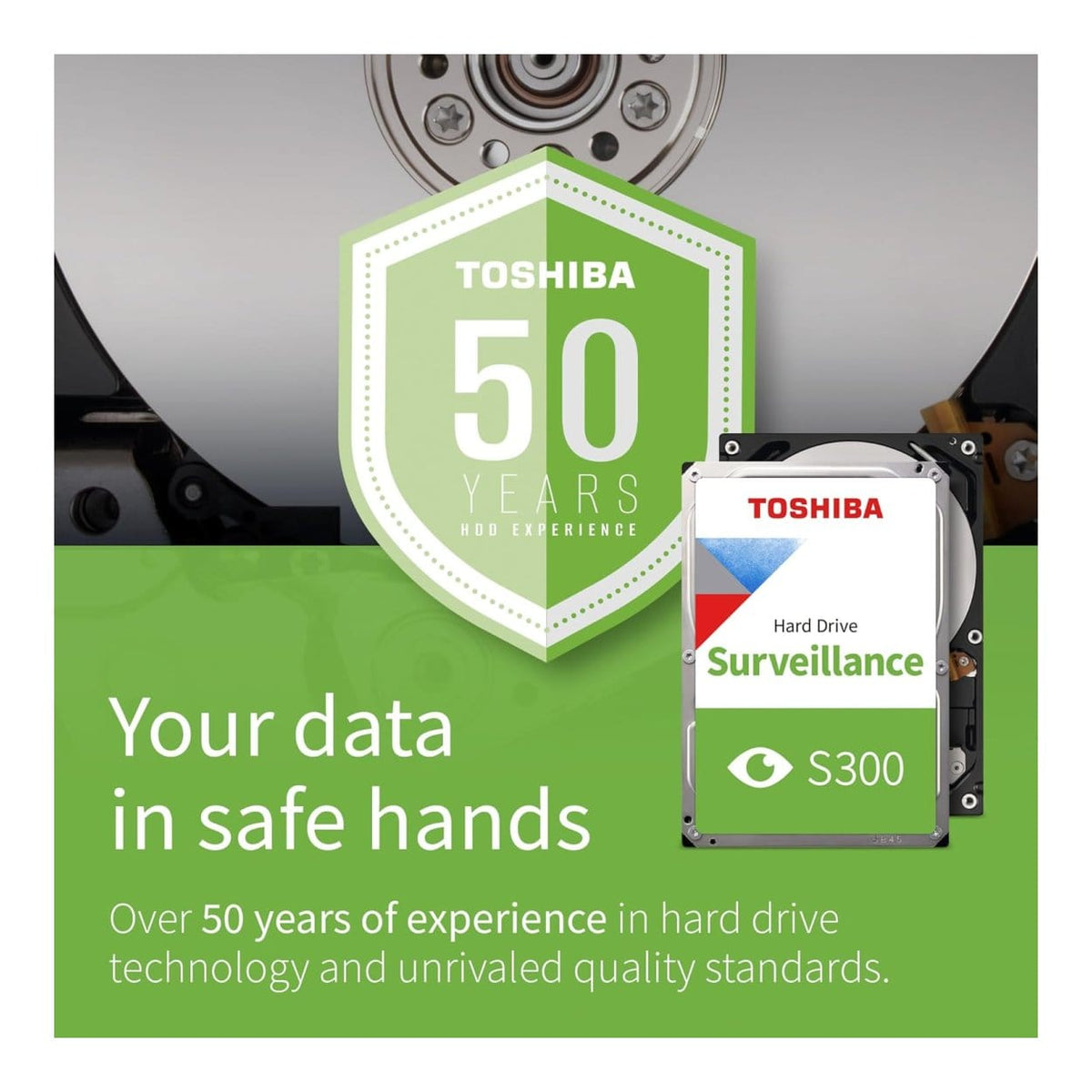 Toshiba S300 3.5-inch 2TB SATA Surveillance Internal Hard Drive HDWT720UZSVA