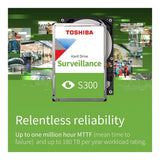 Toshiba S300 3.5-inch 2TB SATA Surveillance Internal Hard Drive HDWT720UZSVA