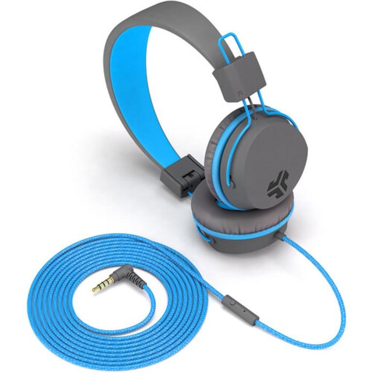 JLab JBuddies Studio Kids Wired Headphones Grey Blue HJKSTUDIORGRYBLU6