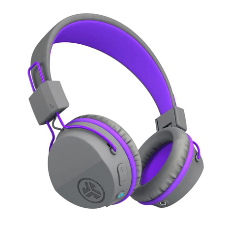 JLab JBuddies Studio Kids Wired Headphones Grey Prurple HJKSTUDIORGRYPRP6