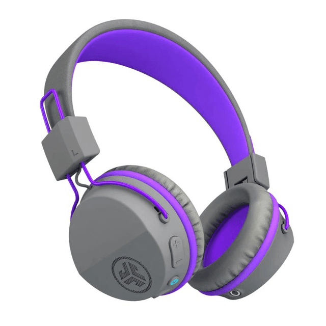 JLab JBuddies Studio Kids Wired Headphones Grey Prurple HJKSTUDIORGRYPRP6