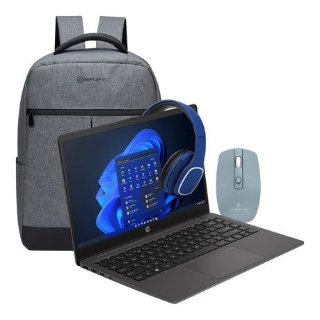 HP 245 G10 AMD Athlon Silver 7120U 15.6-inch Win 11 Home Laptop and Bag & Headphone Bundle
