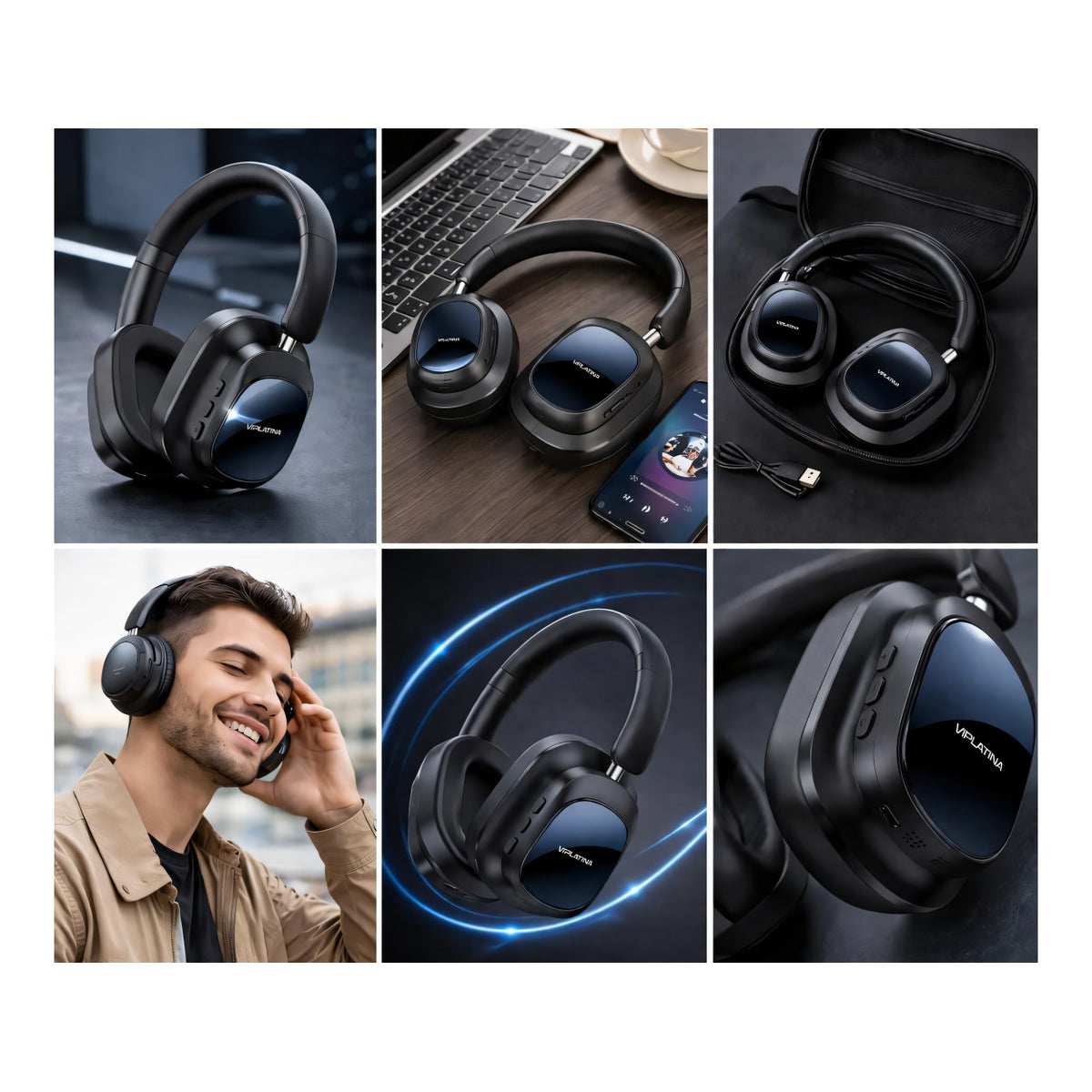 VIPLATINA HP20 Wireless Bluetooth ANC Headset