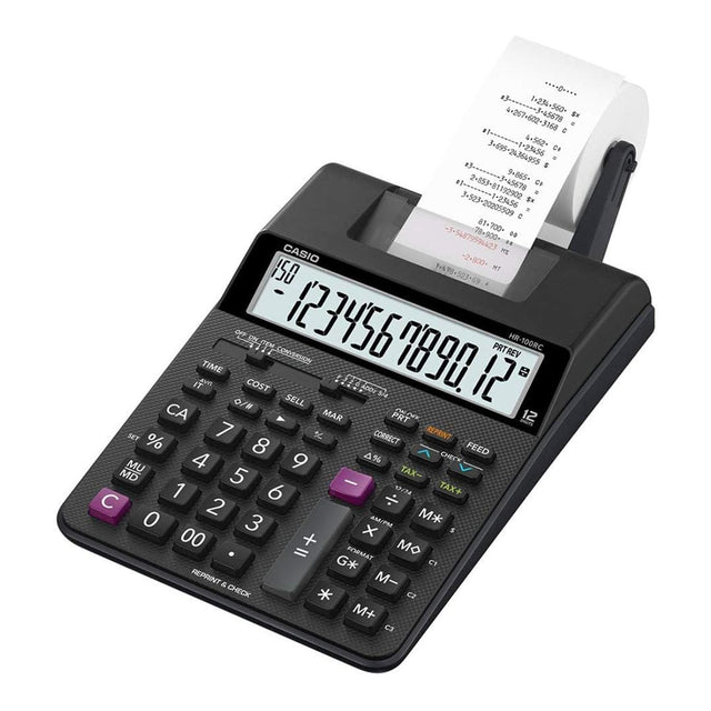 Casio HR-100RC Compact Printing Calculator