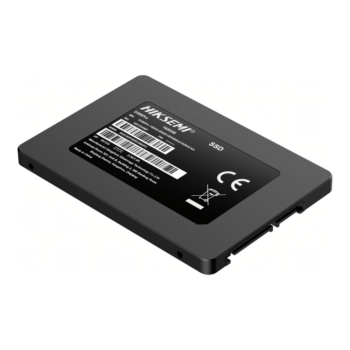 Hiksemi D300 Pro Tantalum Capacitor 1920GB SATA III Enterprise Internal SSD HS-SSD-D300-PRO-1920G