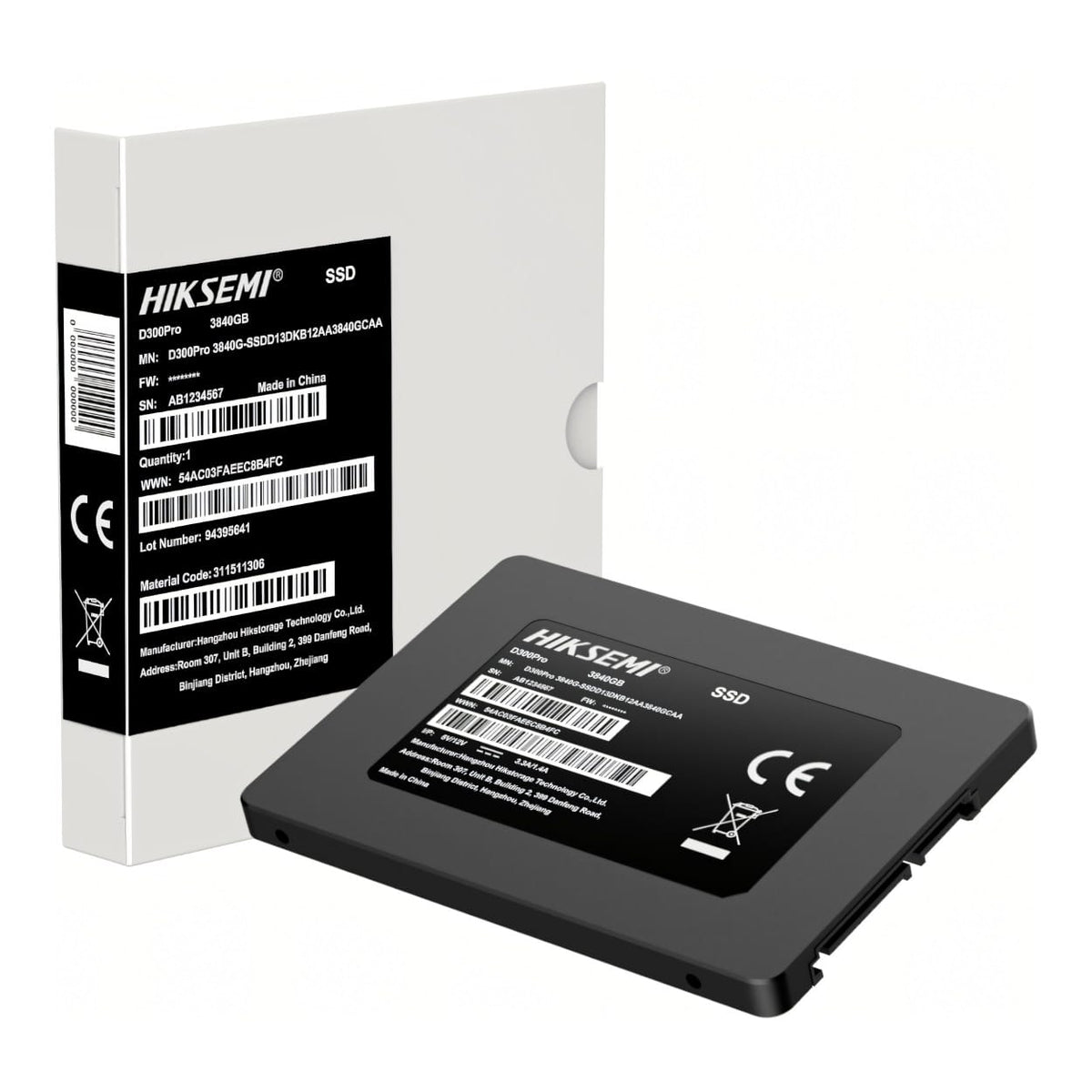 Hiksemi D300 Pro Tantalum Capacitor 3840GB SATA III Enterprise Internal SSD HS-SSD-D300-PRO-3840G