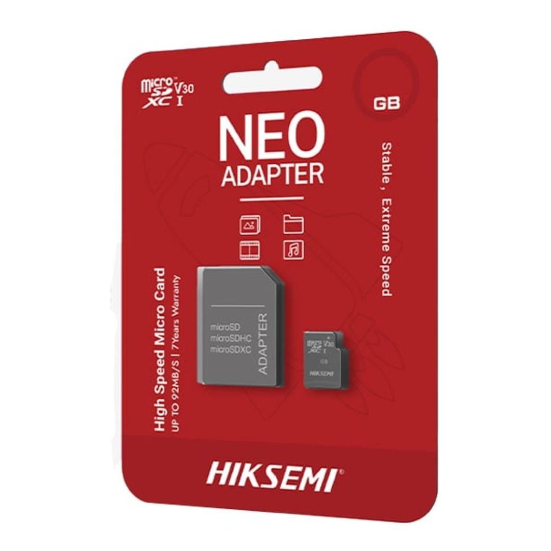 Hiksemi Neo 8GB MicroSDHC Memory Card with Adapter HS-TF-C1-8G-Adapter
