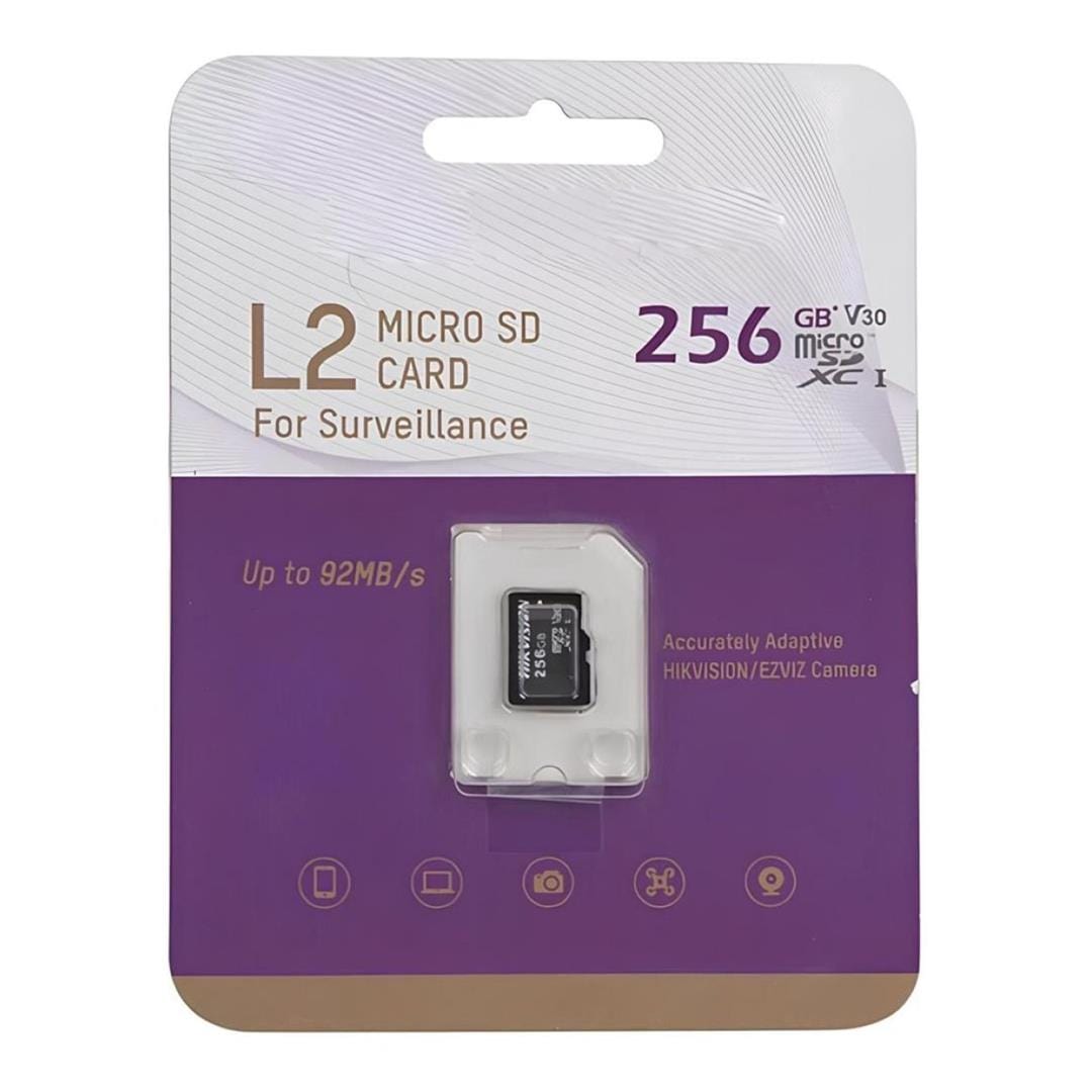 Hikvision L2 V30 256GB Video Surveillance Class 10 MicroSD (TF) Card HS-TF-L2(STD)/256G