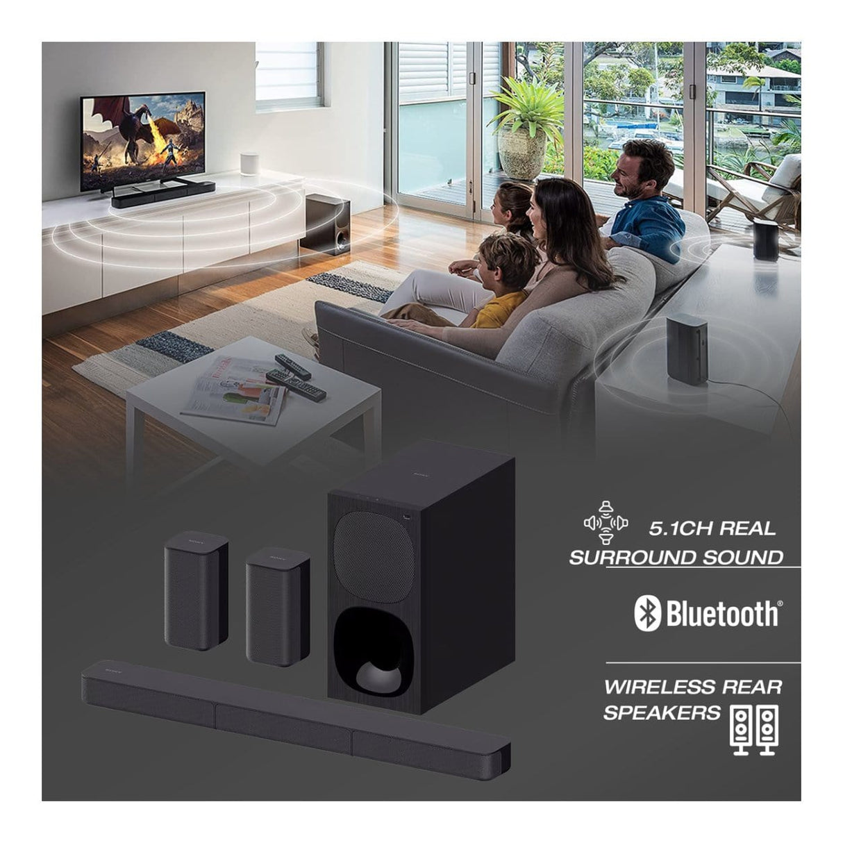 Sony HT-S20R 400W 5.1ch Dolby Soundbar