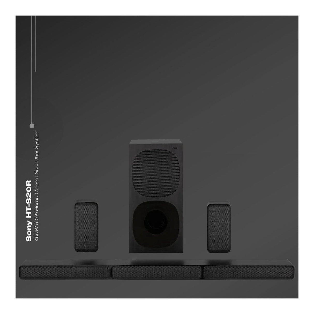 Sony HT-S20R 400W 5.1ch Dolby Soundbar