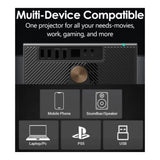 HTPNEO H80 FHD 600 ANSI Lumens Smart Home Theatre Projector HTPNEOH80