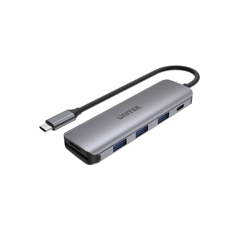 Unitek P5+ 3-Port USB3.1 Hub with Card Reader HUB-USB-5P-H1107C