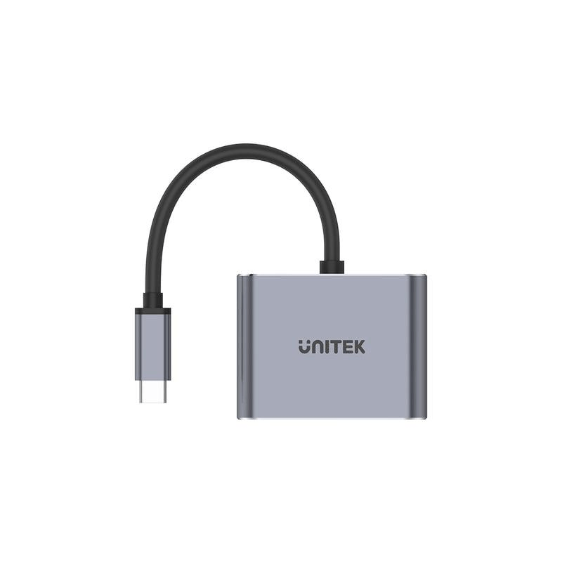 Unitek uHUB Q4 Lite D1049A 4-in-1 USB-C Hub with MST Dual Display and PD 100W HUB-USB-Q4-LITE