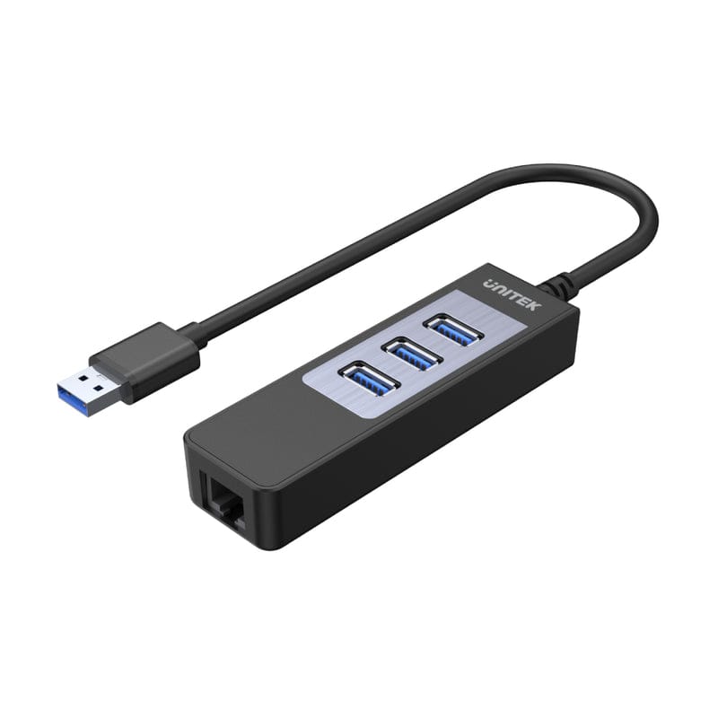 Unitek 3-Port USB3.0 Ethernet Hub HUB-USB3-3P+1GB-LAN