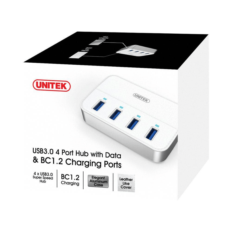 Unitek USB3.0 4-Port Hub BC1.2 Charging HUB-USB3-4P-Y-3069