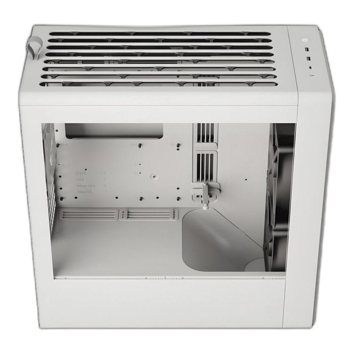 HAVN BF 360 Flow Tempered Glass E-ATX Mid Tower Gaming PC Case White HVN-CA-BF360-03