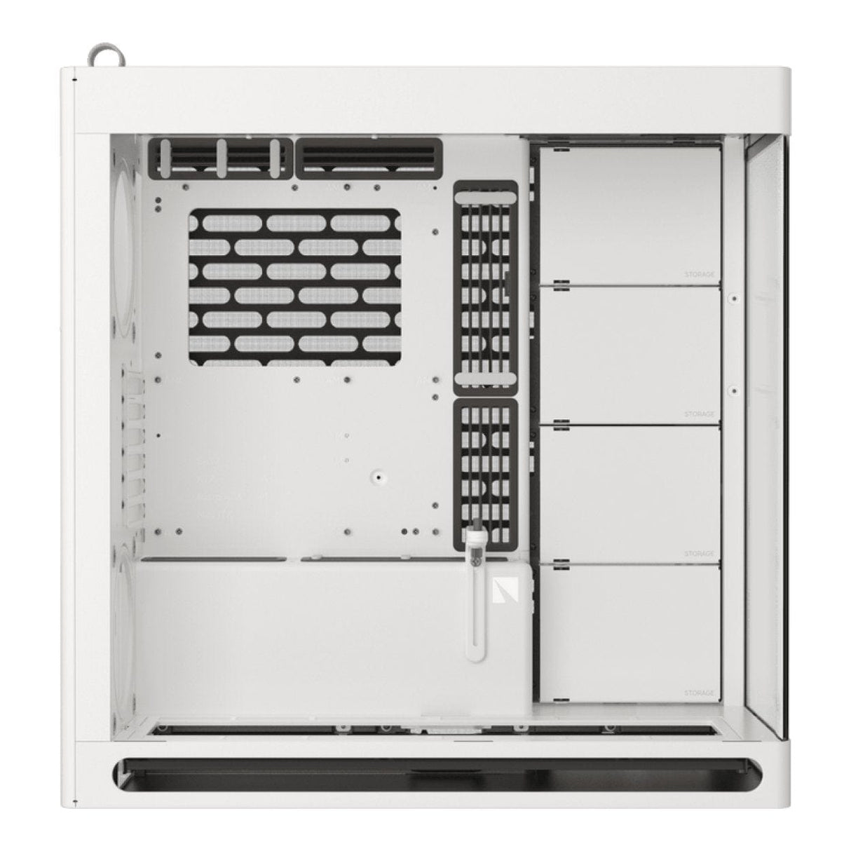 HAVN HS 420 Base Edition E-ATX Mid-Tower PC Case with Adjustable GPU Bracket White HVN-CA-HS420-07