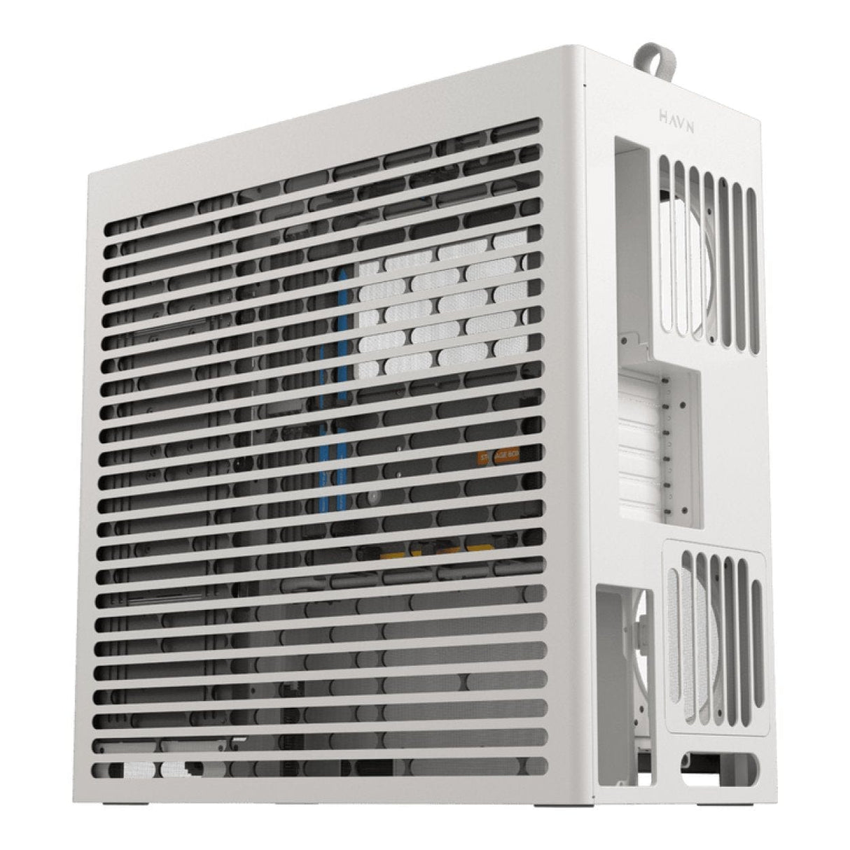 HAVN HS 420 Base Edition E-ATX Mid-Tower PC Case with Adjustable GPU Bracket White HVN-CA-HS420-07