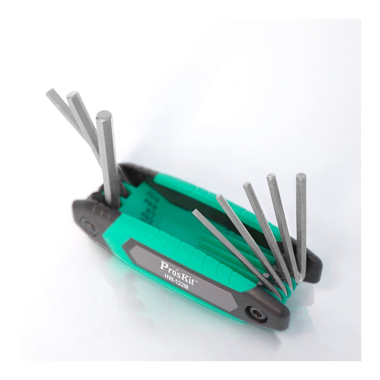 Pro'sKit Folding Type Metric 8-Piece Hex Key Set HW-122M