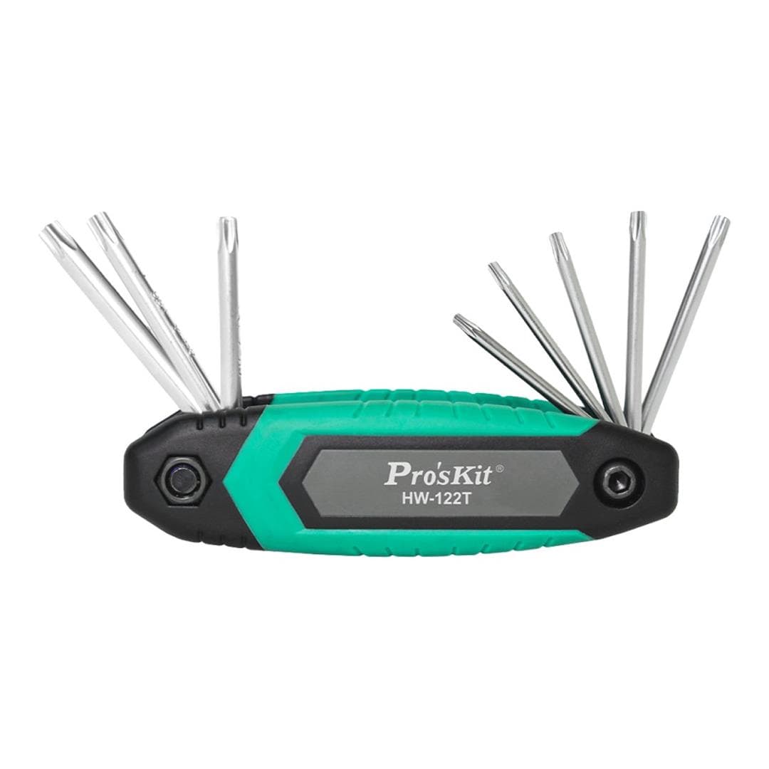 Pro'sKit Folding Type 8-piece Star Key Set HW-122T