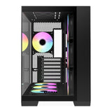 Raidmax I610 ARGB Mid-Tower Dual Chamber ATX Gaming PC Case Black I610TBS
