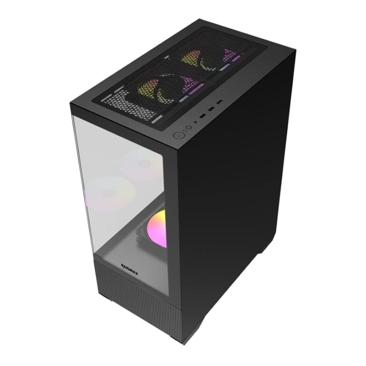 Raidmax i802 INFINITA Air Static RGB Tempered Glass Steel ATX Mid-Tower PC Case I802ABS