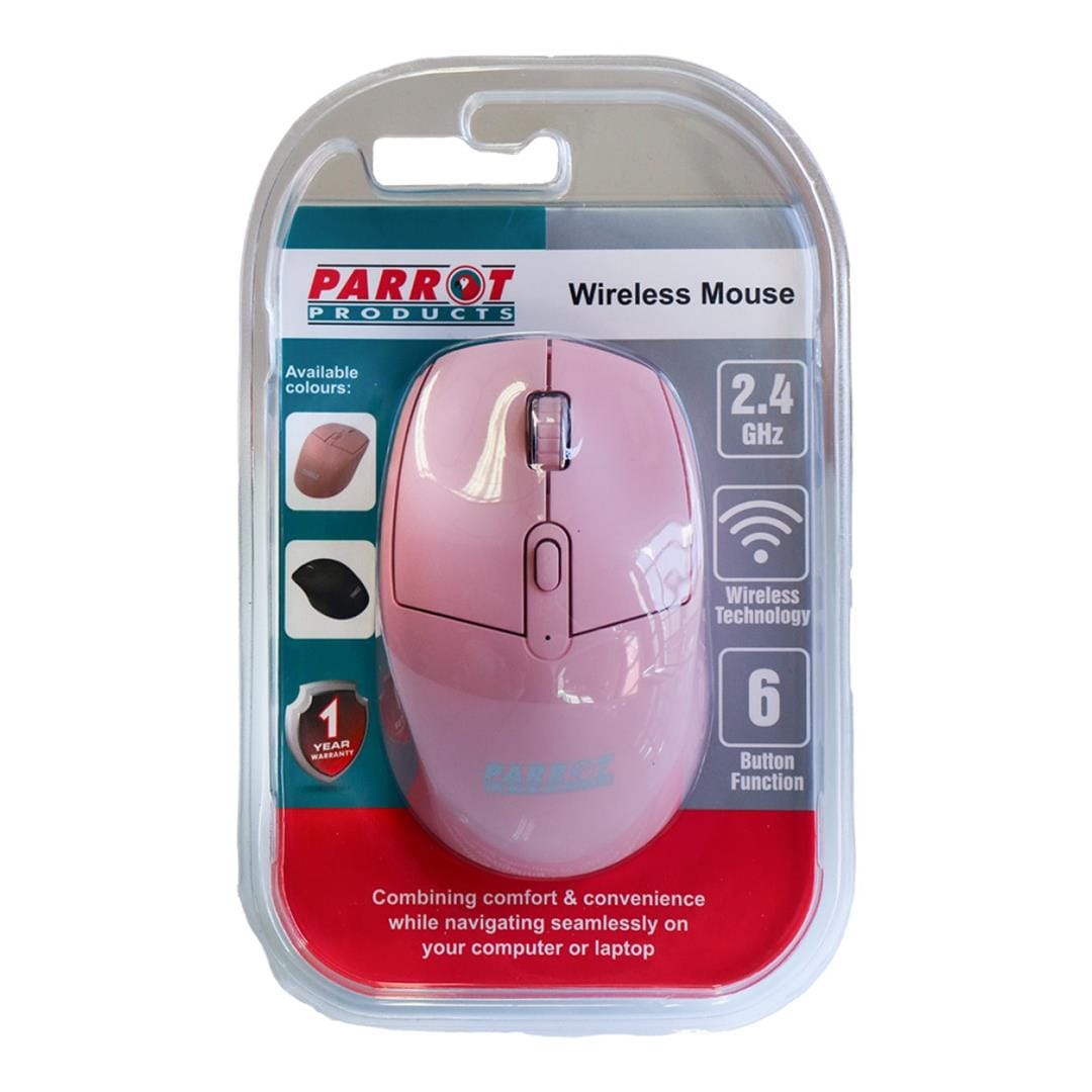 Parrot Computer Mouse Parrot IC0004-P Wireless Mouse Pink – FirstShop