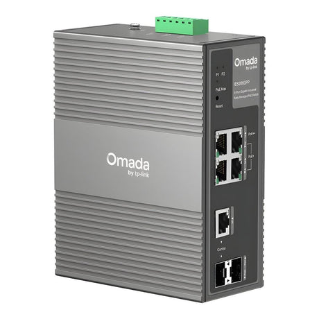 TP-Link Omada IES206GPP 6-Port Gigabit PoE++ Compliant Industrial Managed Network Switch