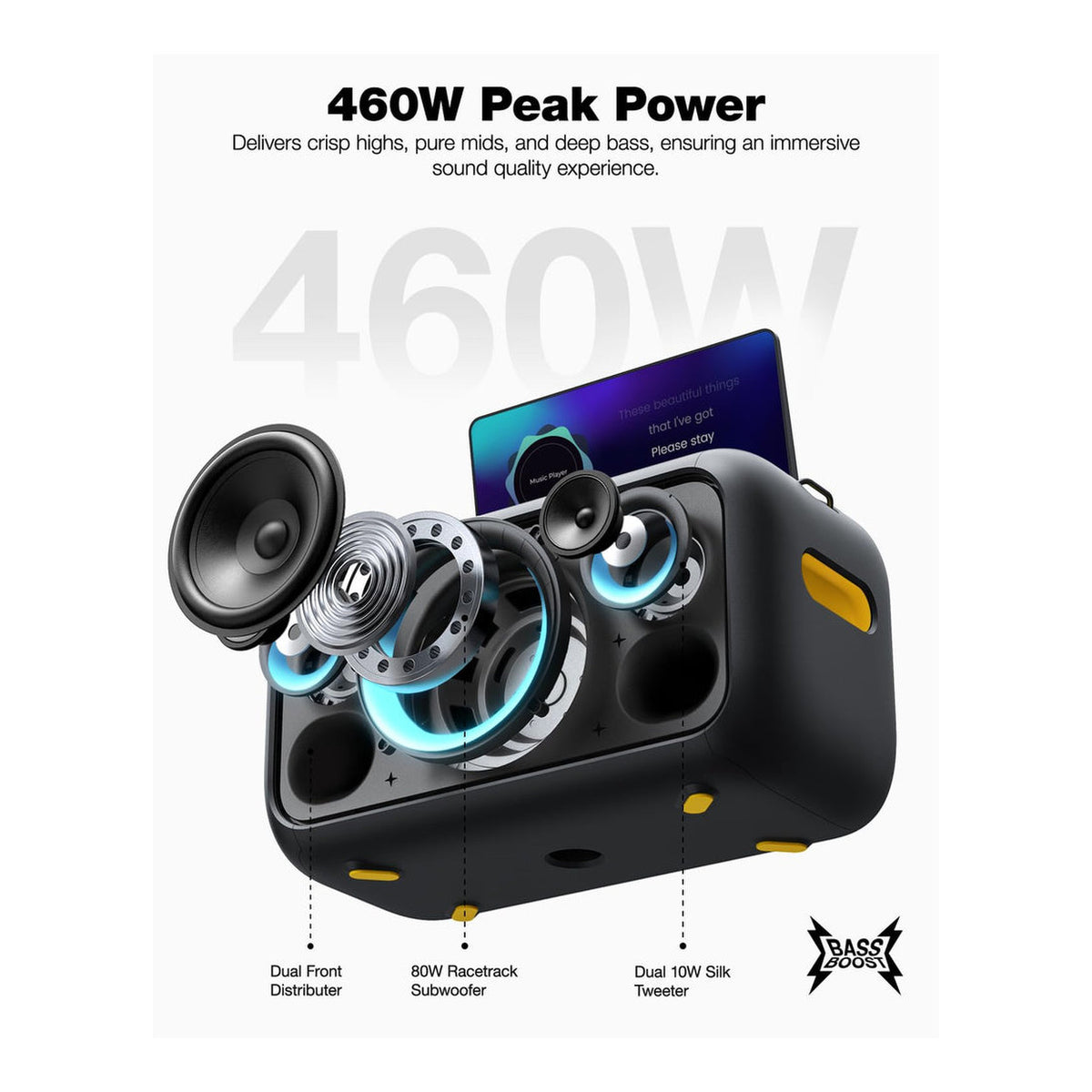 Ikarao Break X1 Smart Party Karaoke Machine IK-BREAKX1-BK