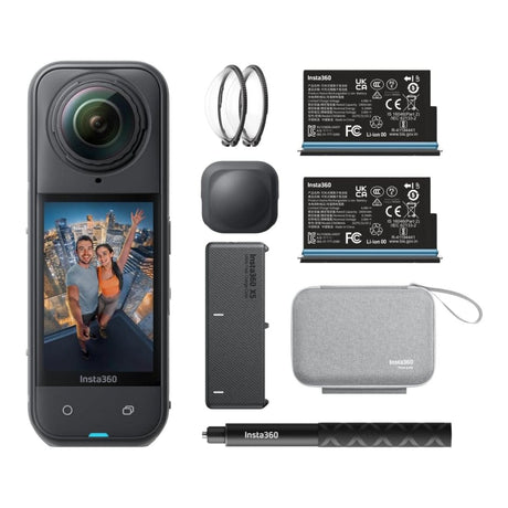 Insta360 X5 8K 6mm 360 Degree Action Camera Black with Essential Bundle IN-CINSAAHA-EB