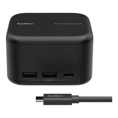 Belkin Connect 130W USB-C 6-in-1 Core GaN Dock INC018VFBK