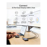 Belkin Connect 8-in-1 USB-C Dual HDMI Docking Station Silver INC027HQSGY