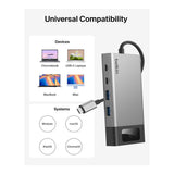 Belkin Connect 8-in-1 USB-C Dual HDMI Docking Station Silver INC027HQSGY