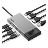 Belkin Connect 8-in-1 USB-C Dual HDMI Docking Station Silver INC027HQSGY