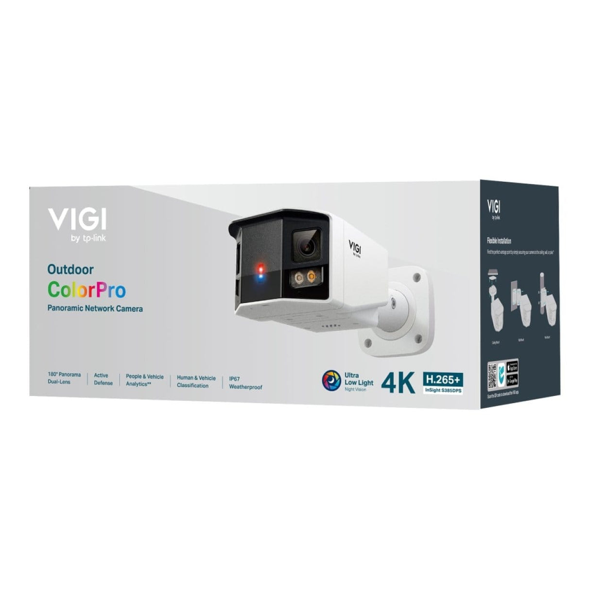TP-Link InSight S385DPS VIGI 8MP Outdoor ColorPro Panoramic Bullet Network Camera