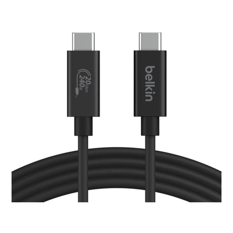 Belkin 2m USB4 204W 20Gbp/s Charging Cable Black INZ004bt2MBK