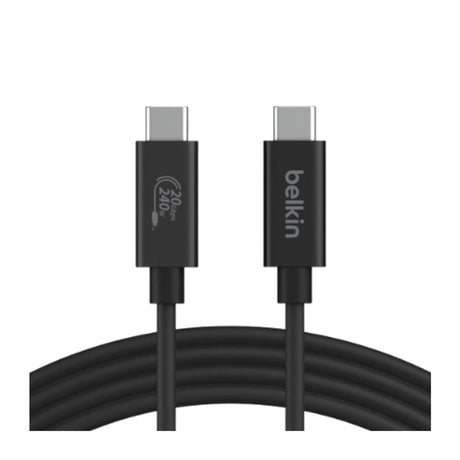 Belkin Connect Type-C Male to Male 4K 240W Charging Cable 2m INZ004BTMBK