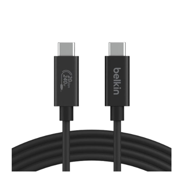 Belkin Connect Type-C Male to Male 4K 240W Charging Cable 2m INZ004BTMBK