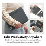 Macally iPad Pro 11-inch Case with Keyboard and Track Pad - Black IPKBCASEP11