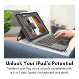 Macally iPad Pro 11-inch Case with Keyboard and Track Pad - Black IPKBCASEP11