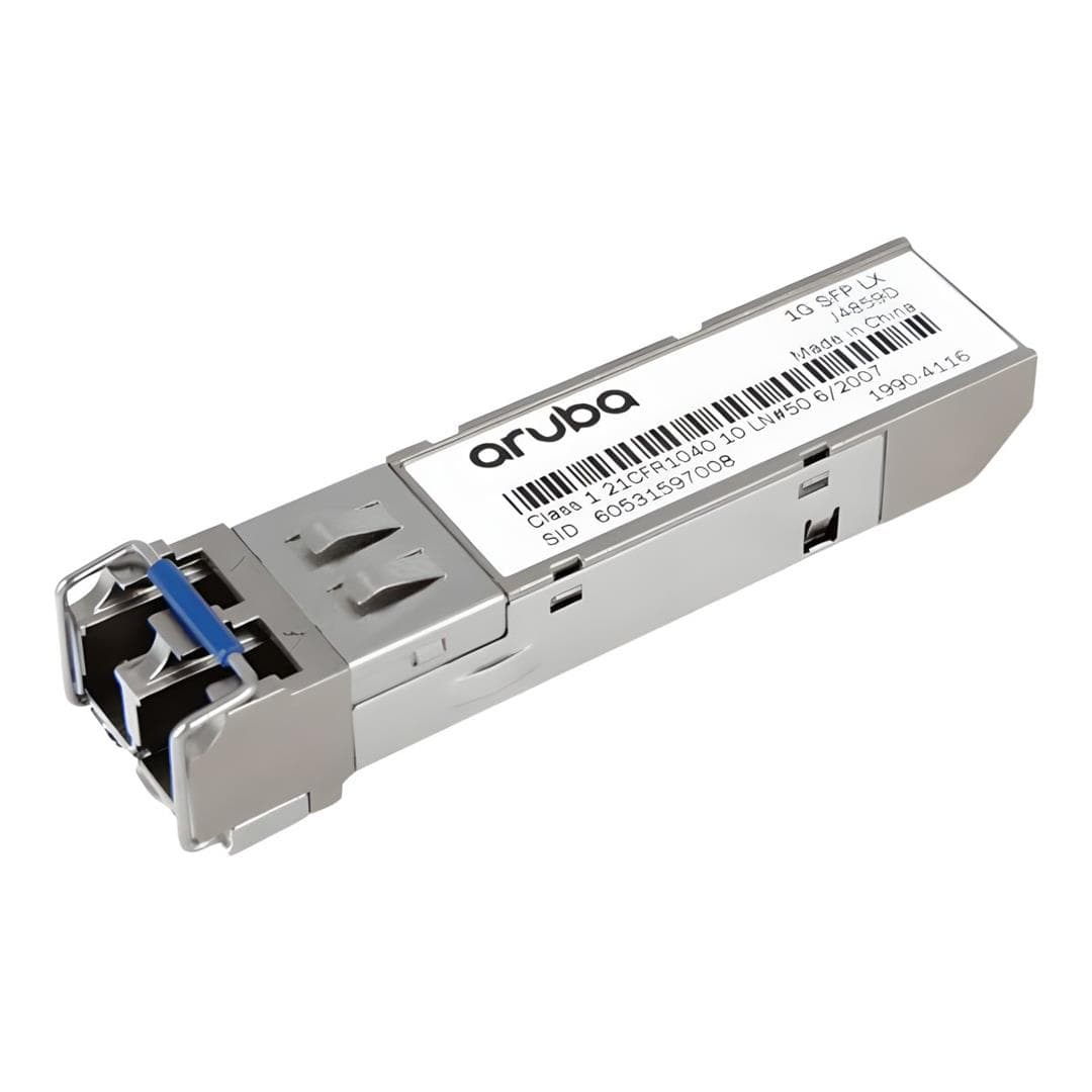 HPE Aruba Networking 1G SFP LC LX 10km SMF Transceiver J4859D