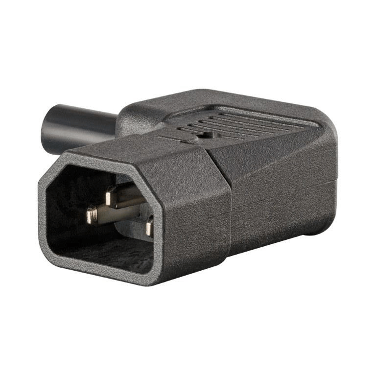 IEC Male Right Angle Kettle Connector JA-2233-2