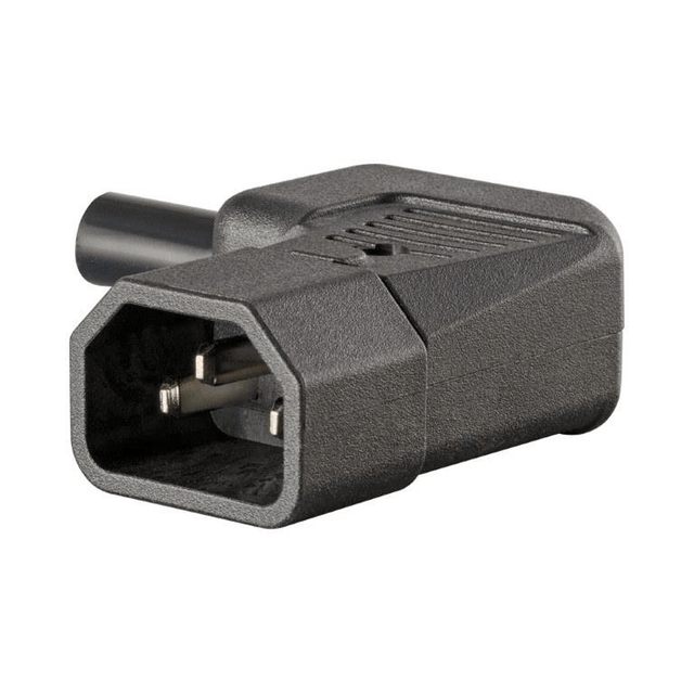 IEC Male Right Angle Kettle Connector JA-2233-2