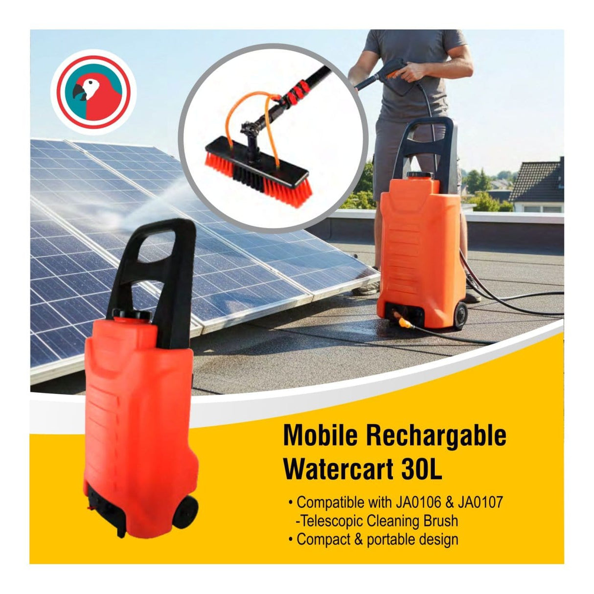 Parrot 30L Mobile Rechargeable Watercart JA0114