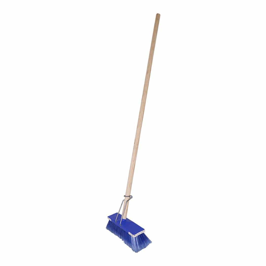 Parrot Janitorial Deluxe Broom Flagged Wooden Handle JA03043